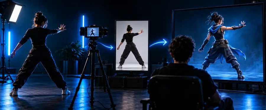 A practical Kling motion control workflow with a reference video and animated subject