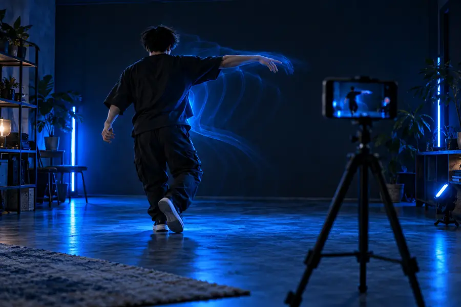 Reference motion used for a free motion-control test